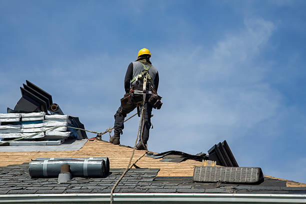 Professional Roofing technician working in Rosman, NC